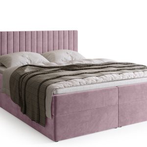 Łóżko kontynentalne 180×200 cm z pojemnikiem DREAM róż 276641 Łóżko kontynentalne 180×200 cm z pojemnikiem DREAM róż 276641