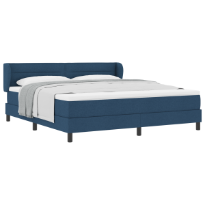 Łóżko Kontynentalne 180×200 Niebieskie z Materacem Dwuosobowe do Sypialni 1099676 Łóżko Kontynentalne 180×200 Niebieskie z Materacem Dwuosobowe do Sypialni 1099676