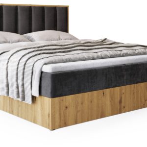 Łóżko kontynentalne 180x200cm z pojemnikiem na pościel LOFT 722775