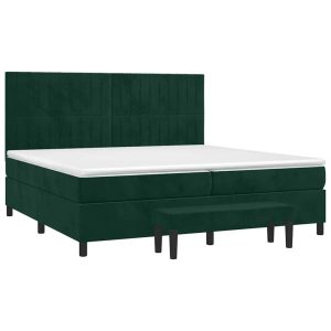 Łóżko Kontynentalne 200×200 Zielone Welurowe z Materacem do Sypialni 1098609 Łóżko Kontynentalne 200×200 Zielone Welurowe z Materacem do Sypialni 1098609