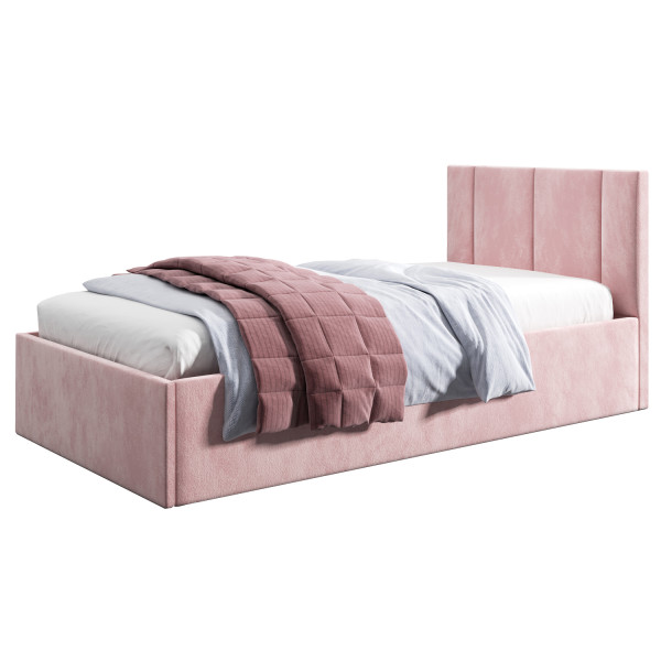 Łóżko młodzieżowe 80x200 Basic Prato, Różowy, Pojemnik 640546
