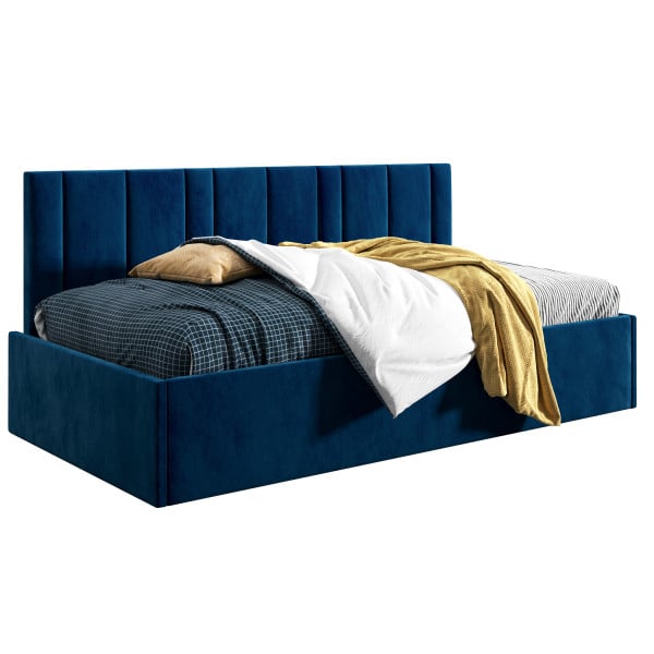 Łóżko młodzieżowe 80x200 Comfort Prato, Granatowy, Pojemnik 640511