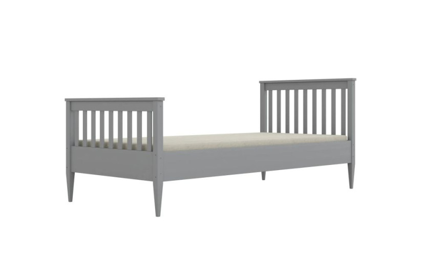 Łóżko młodzieżowe BAJTEK 200x90cm szare drewniane bez szuflady/bez materaca 950255