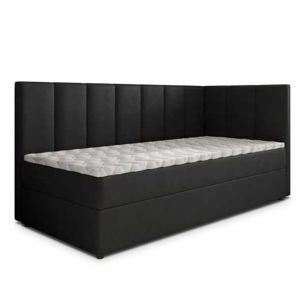 Łóżko młodzieżowe BEVE z topperem 100x200 cm 937034
