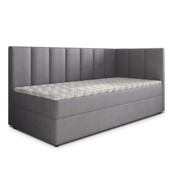 Łóżko młodzieżowe BEVE z topperem 80x200 cm 937112