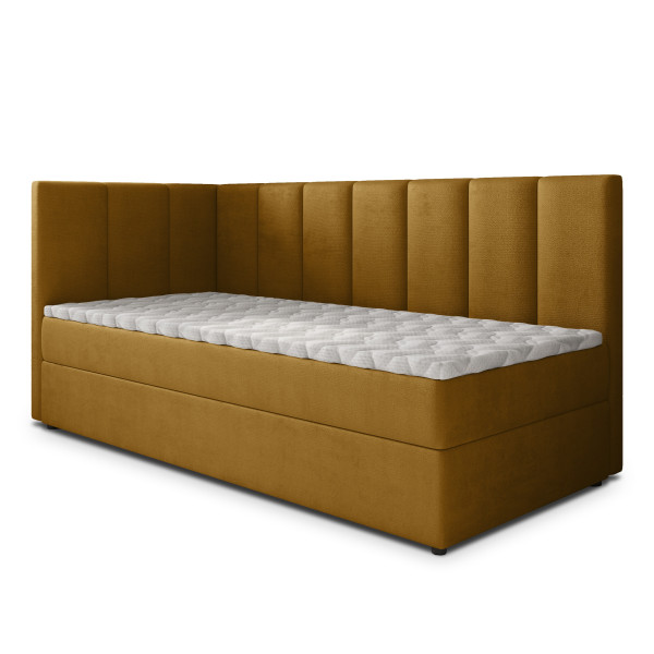 Łóżko młodzieżowe BEVE z topperem 80x200 cm 937156