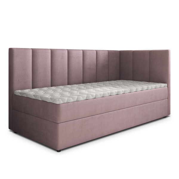 Łóżko młodzieżowe BEVE z topperem 80x200 cm 937065