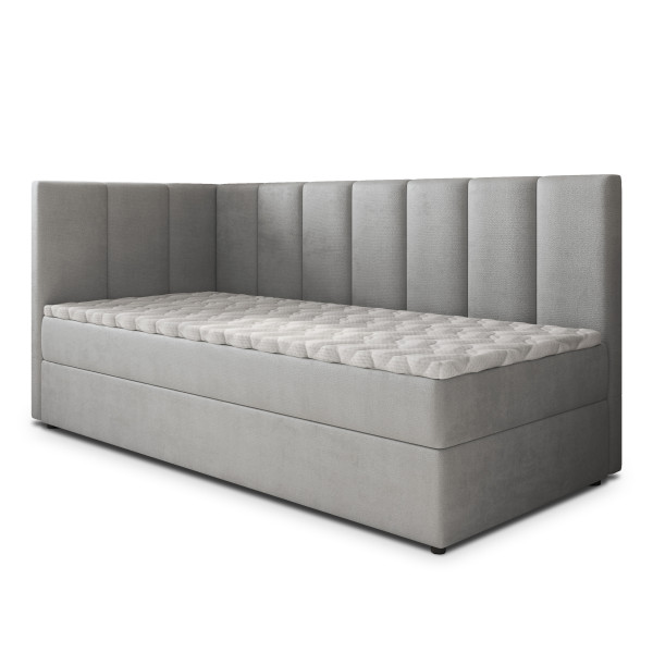 Łóżko młodzieżowe BEVE z topperem 80x200 cm 937071