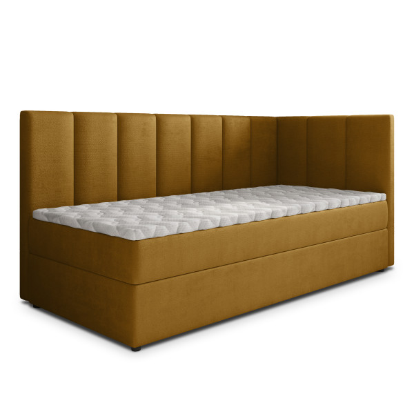 Łóżko młodzieżowe BEVE z topperem 80x200 cm 937072