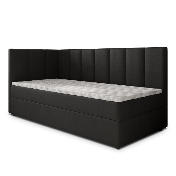 Łóżko młodzieżowe BEVE z topperem 90x200 cm 937091
