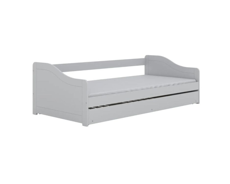 Łóżko młodzieżowe BLANKA 200x90 białe bez szuflady/bez materaca 420363