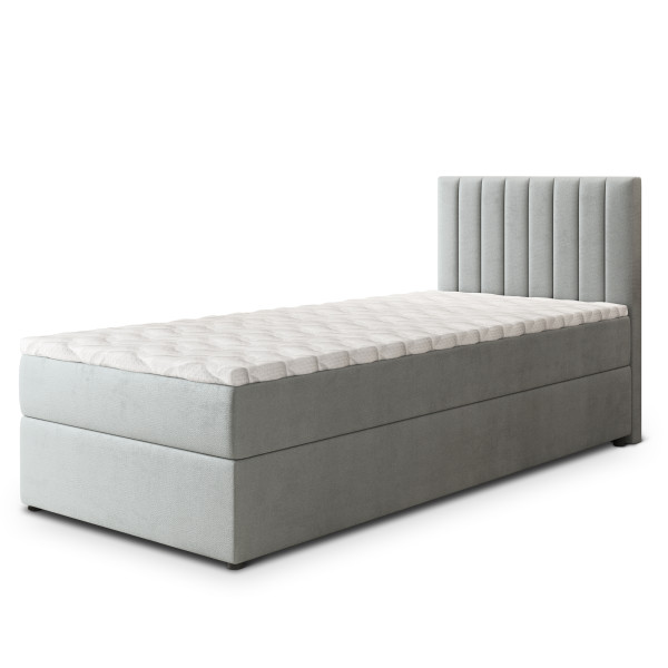 Łóżko młodzieżowe BRESEL 100 z topperem 100x200 cm 943922