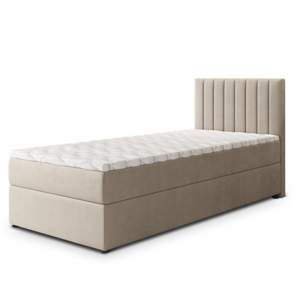 Łóżko młodzieżowe BRESEL 100 z topperem 100x200 cm 943950