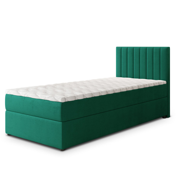 Łóżko młodzieżowe BRESEL 80 z topperem 80x200 cm 943927