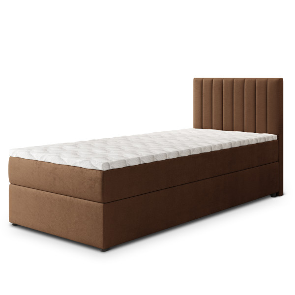 Łóżko młodzieżowe BRESEL 80 z topperem 80x200 cm 943945