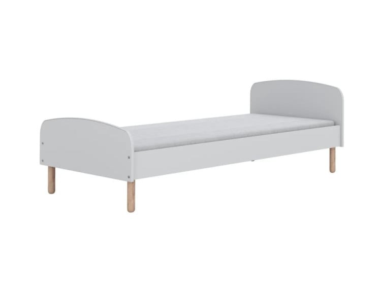 Łóżko młodzieżowe EMMA 200x90 białe bez szuflady/bez materaca 412114