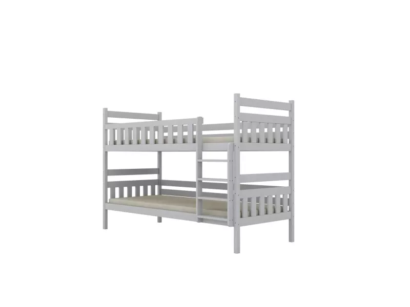 Łóżko piętrowe BARTEK 160x80 białe drewniane bez szuflady 949959