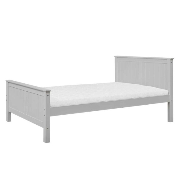 Łóżko podwójne z płyciną 120 cm Jasny szary 372969