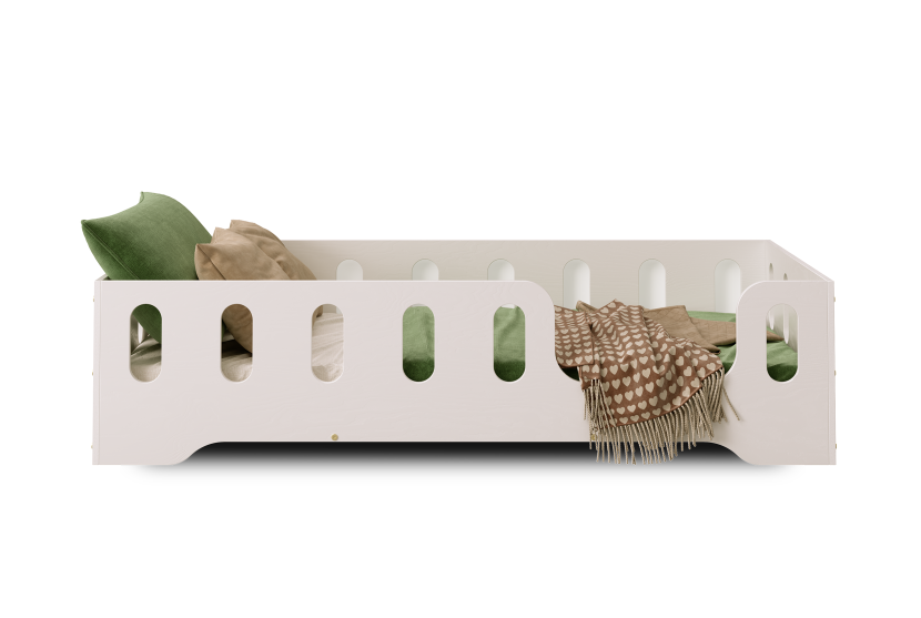 Łóżko pojedyncze drewniane TILA 2P Białe - SMARTWOOD® 173385