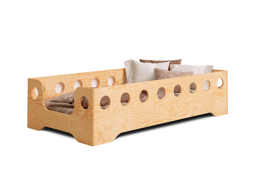 Łóżko pojedyncze drewniane TILA 4B Lakier - SMARTWOOD® 246432