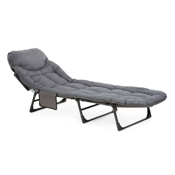 Łóżko polowe składane 200x65 cm kanadyjka turystyczna na kemping leżanka 1048428