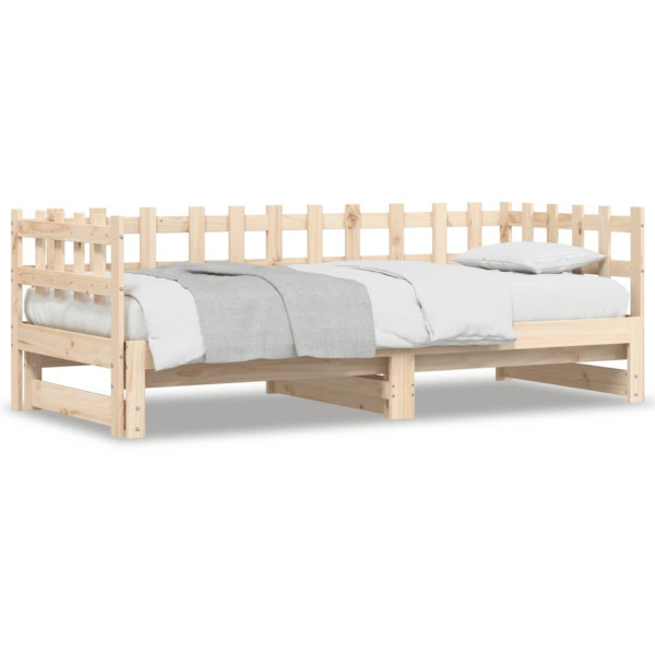 Łóżko rozsuwane 2x(90x200) cm lite drewno sosnowe 476735