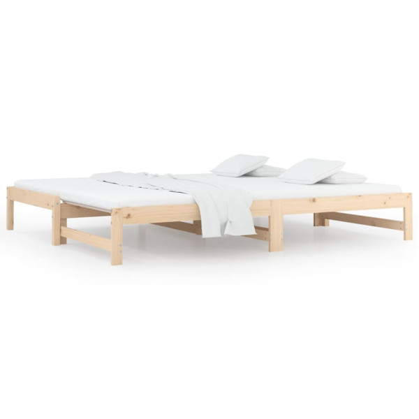 Łóżko rozsuwane 2x(90x200) cm lite drewno sosnowe 476645