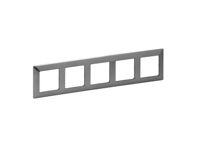 Ramka pięciokrotna Metal stalowa, Valena Life | 754155 Legrand