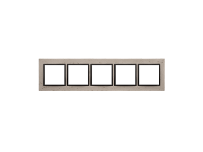 Ramka pięciokrotna Nature-Beton, Funda Mente, IP20/IP44 DRN5/93 Simon 54 Nature | DRN5/93 Kontakt Simon
