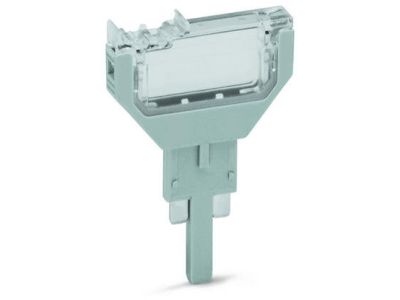 Pusty wtyk szer. 5,2mm 2-bieg., szary | 2002-800 Wago