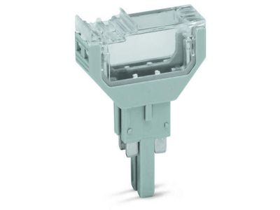 Pusty wtyk szer. 10,4mm 2-bieg., szary | 2002-820 Wago