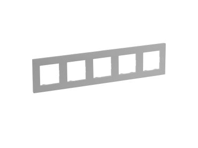 Ramka pięciokrotna 5x- kolor aluminium Niloe Step | 863395 Legrand