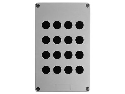 Pusta kaseta sterująca 16 otworów w 4 kolumnach Fi-22mm 0 151×241 mm plastikowa Harmony XAP | XAPA3116 Schneider Electric