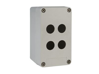 Pusta kaseta sterująca 4 otwory 2 kolumny Fi 30.5 szara 85x146mm plastikowa Harmony XAP | XAPA1104 Schneider Electric
