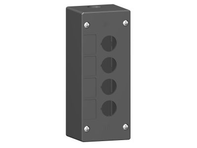 Pusta kaseta sterująca 4 otwory Fi-22mm czarna plastikowa Harmony XALG | XALG04 Schneider Electric