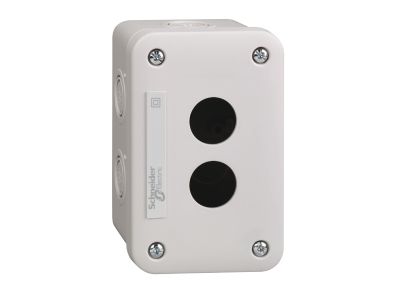 Pusta kaseta sterująca 2 otwory Fi-22mm jasnoszara Harmony XALE | XALE2 Schneider Electric