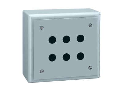 Pusta obudowa stacji sterującej Harmony XAP XB2 S stop aluminium 6 otworów w 3 kolumanch | XB2SL32009 Schneider Electric